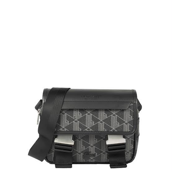 Sac Bandoulière Noir Motif Graphique