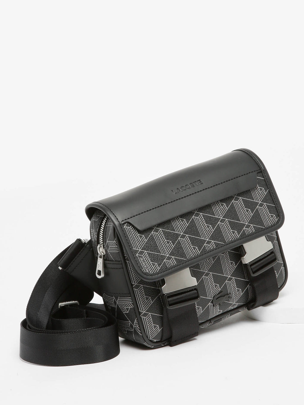 Sac Bandoulière Noir Motif Graphique